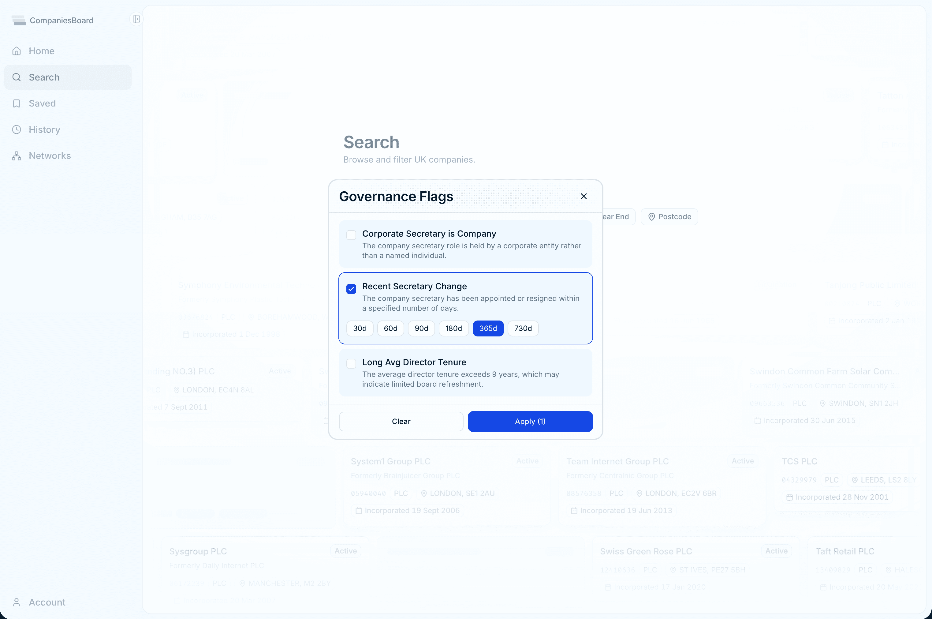 CompaniesBoard screenshot 3